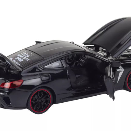 Juodas sportinis automobilis vaikams