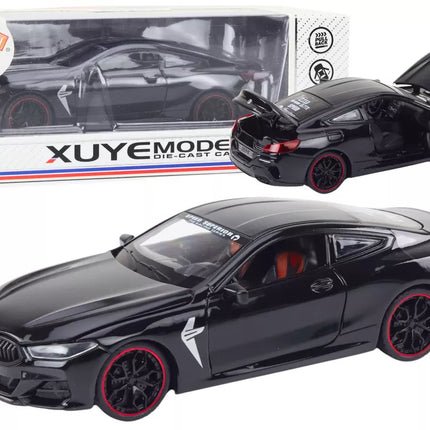 Juodas sportinis automobilis vaikams