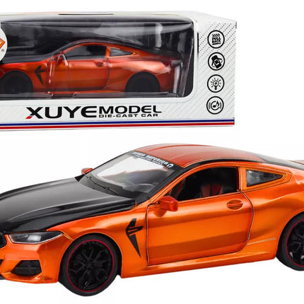 Oranžinis sportinis automobilis