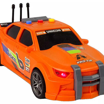 Oranžinis sportinis automobilis