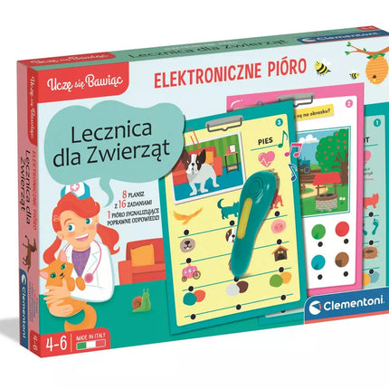 Kalbantis rašiklis gyvūnai lenkų kalba Clementoni 50389