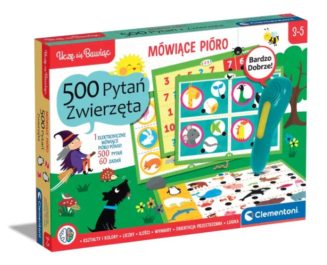 Žaidimas gyvūnai su kalbančiu rašikliu, lenkų Kalbos Clementoni 50781
