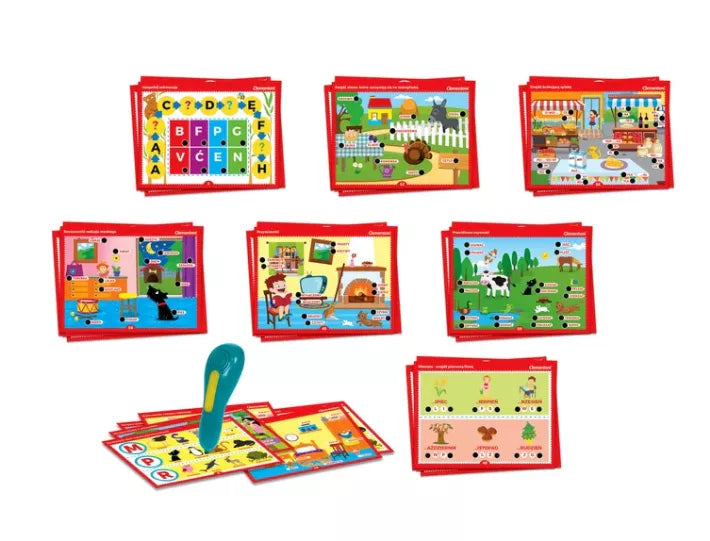 Kalbantis rašiklis raidžių ir žodžių žaidimas, lenkų kalba Clementoni 50780