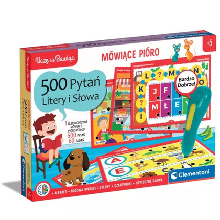 Kalbantis rašiklis raidžių ir žodžių žaidimas, lenkų kalba Clementoni 50780