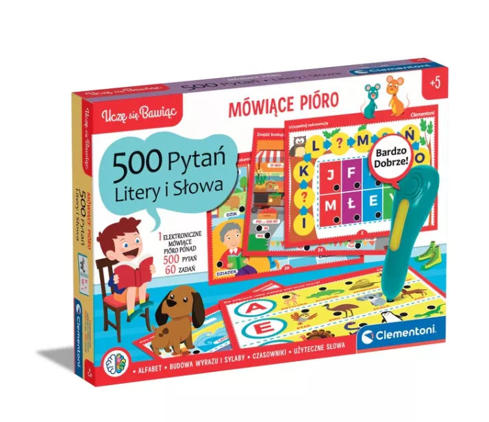 Kalbantis rašiklis raidžių ir žodžių žaidimas, lenkų kalba Clementoni 50780