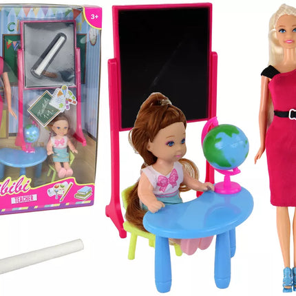 Mokytoja lėlė su priedais