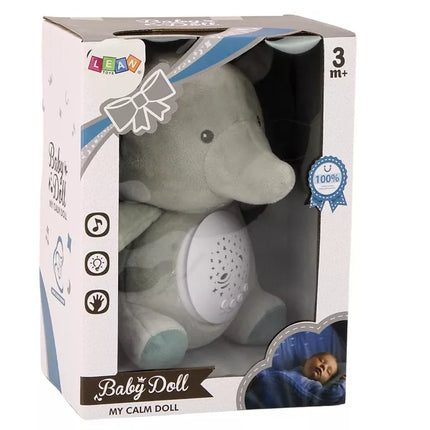 Pliušinis miegantis pilkas drambliukas