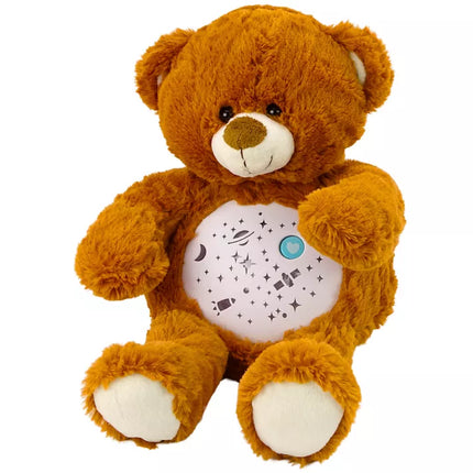 Pliušinis miegantis rudas meškiukas