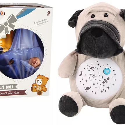 Pliušinis miegantis šuniukas