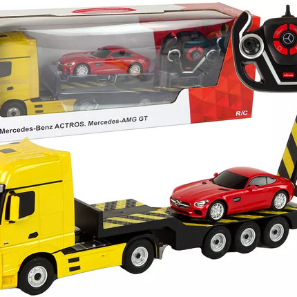 Vilkikas R/C Mercedes-Benz 1:26 Geltonas Raudonas