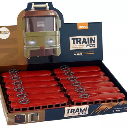 Raudonas traukinys su frikcine pavara