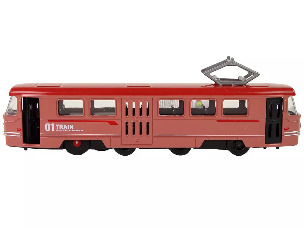 Raudonas traukinys su frikcine pavara