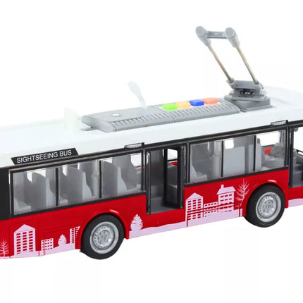 Raudonas troleibusas