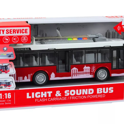 Raudonas troleibusas