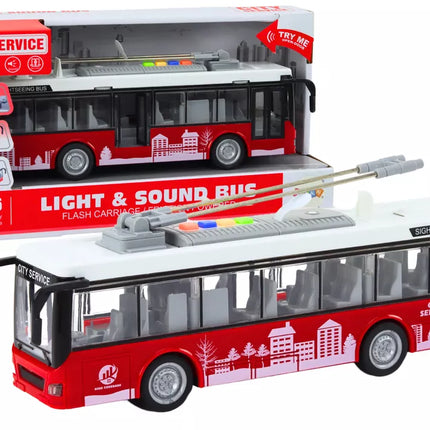 Raudonas troleibusas