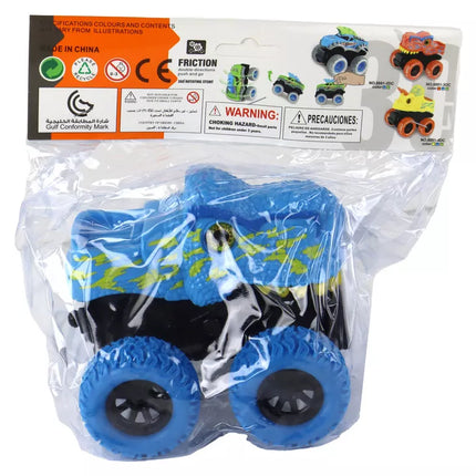 Mėlynas dinozauro formos automobilis