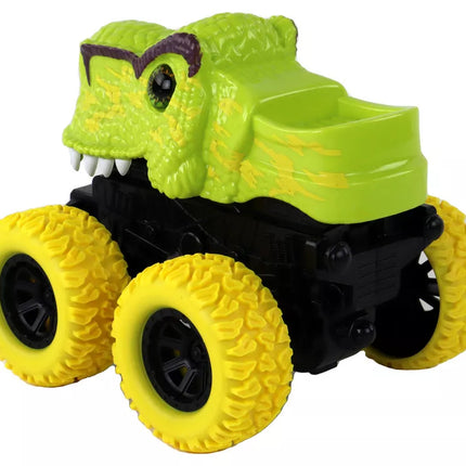 Žalias dinozauro formos automobilis