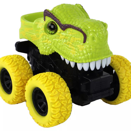 Žalias dinozauro formos automobilis