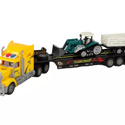 Geltonas transporto priemonių rinkinys