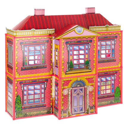 Didelis lėlių namelis su baldais ir aksesuarais