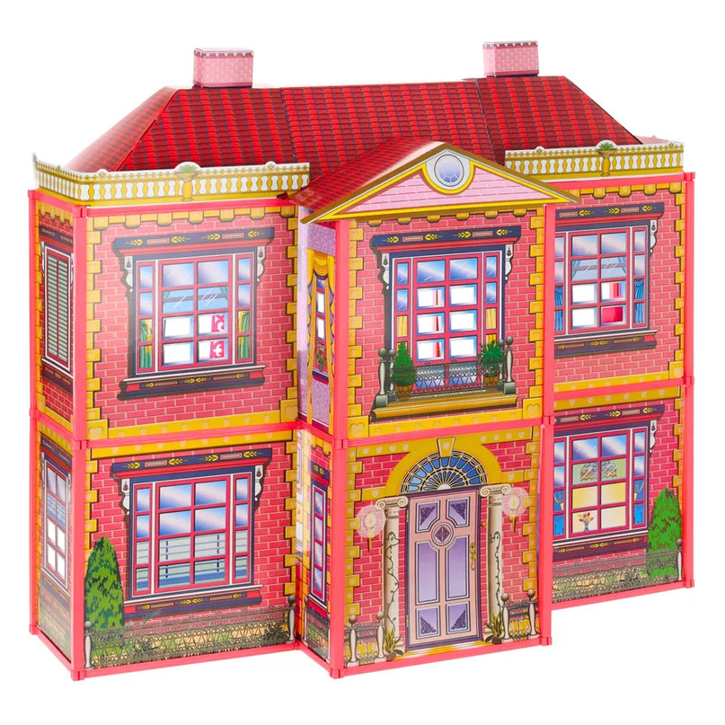 Didelis lėlių namelis su baldais ir aksesuarais