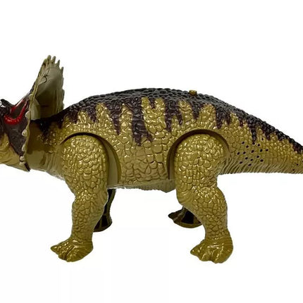 Žalias baterijomis valdomas Triceratops dinozauras su garso efektu