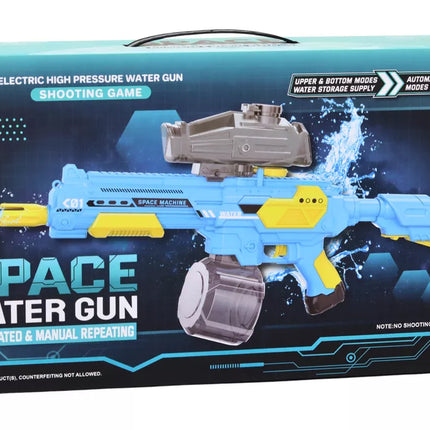 Baltas automatinis vandens šautuvas su baterija