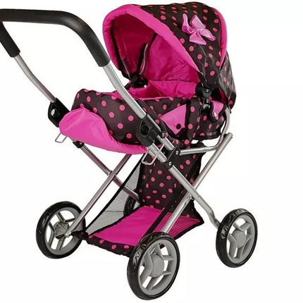 Lėlių vežimėlis su nešiojimu krepšiu