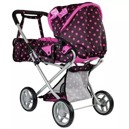 Lėlių vežimėlis su nešiojimu krepšiu