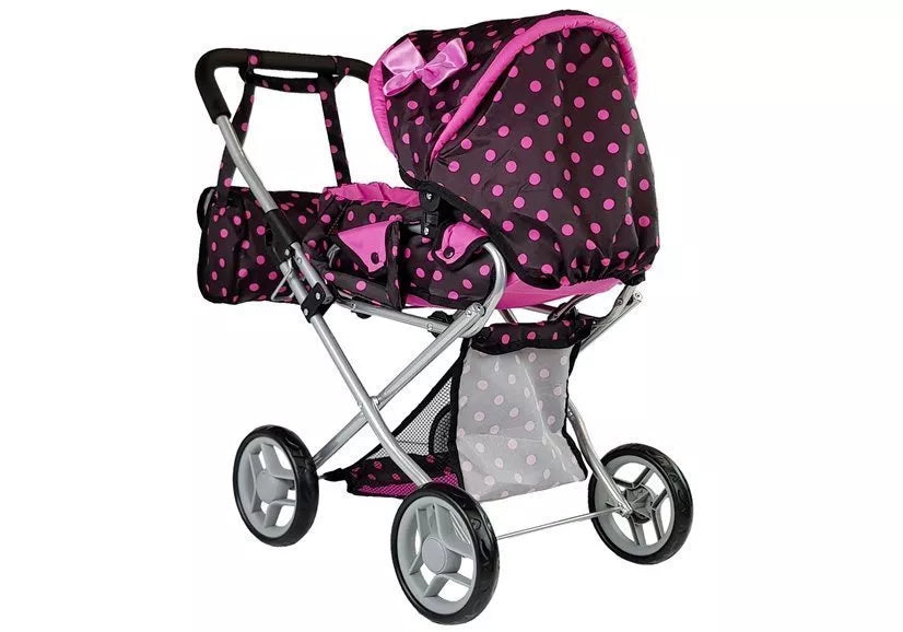 Lėlių vežimėlis su nešiojimu krepšiu