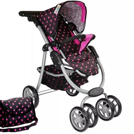 Vežimėlis-sportinukas 2 viename su krepšiu