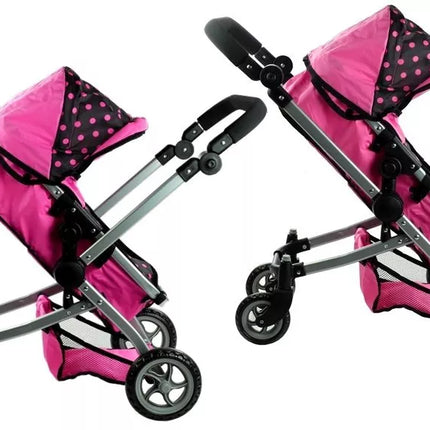 „Alice Deep“ lėlių vežimėlis 2 viename