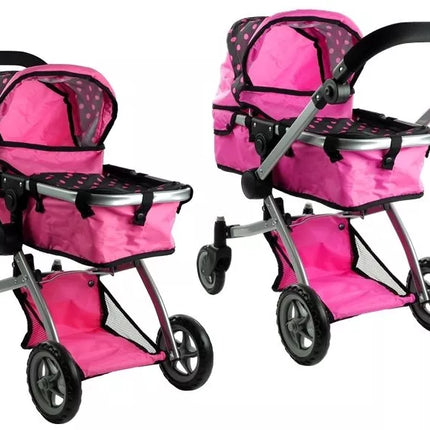 „Alice Deep“ lėlių vežimėlis 2 viename