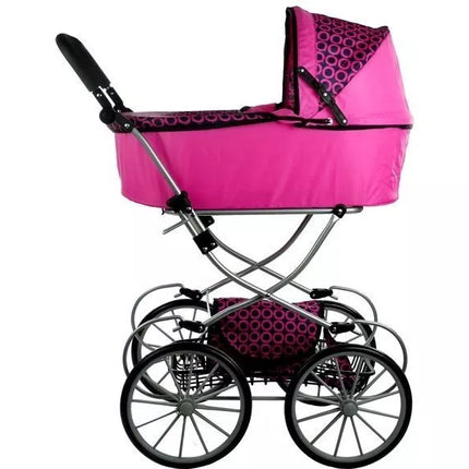 Alice Retro lėlių vežimėlis su giliu krepšiu