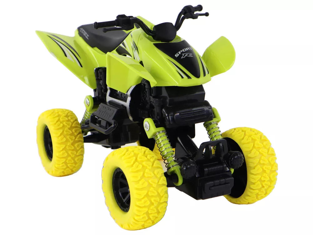 Žalias keturračio transporto priemonė