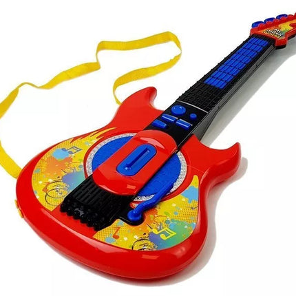 Muzikinis rinkinys 3 viename: gitara, pianinas ir mikrofonas