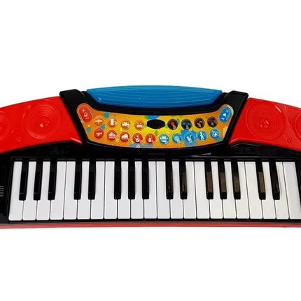 Muzikinis rinkinys 3 viename: gitara, pianinas ir mikrofonas