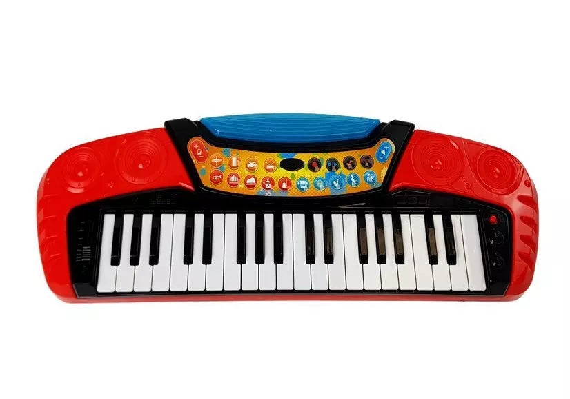 Muzikinis rinkinys 3 viename: gitara, pianinas ir mikrofonas