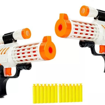 Šaudymo pistoleto rinkinys su putplasčio šoviniais