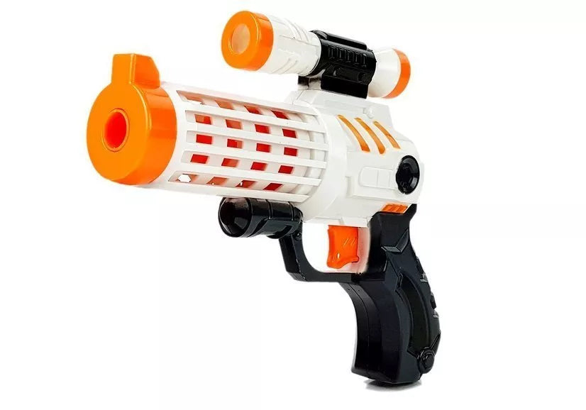 Šaudymo pistoleto rinkinys su putplasčio šoviniais