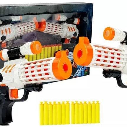 Šaudymo pistoleto rinkinys su putplasčio šoviniais