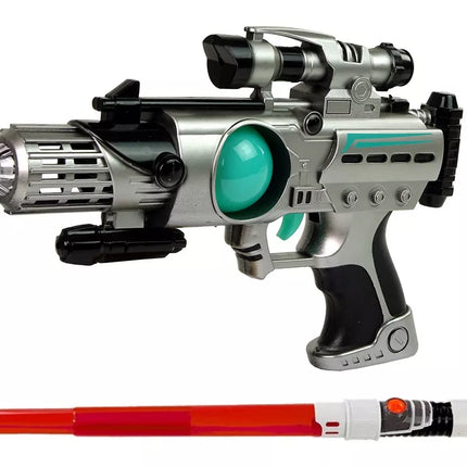 Kosmoso kario rinkinys su šautuvu ir priedais