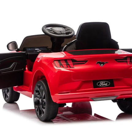Akumuliatorinis automobilis „Ford Mustang Mach‑E“ vaikams – raudonas