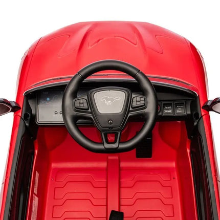 Akumuliatorinis automobilis „Ford Mustang Mach‑E“ vaikams – raudonas
