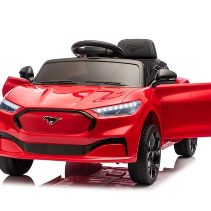 Akumuliatorinis automobilis „Ford Mustang Mach‑E“ vaikams – raudonas