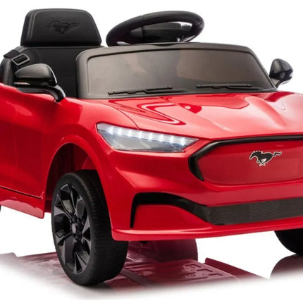 Akumuliatorinis automobilis „Ford Mustang Mach‑E“ vaikams – raudonas