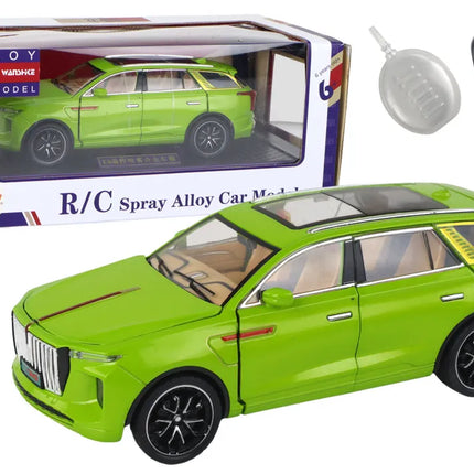 Aluminum RC Car Model 1:24 – žalias nuotoliniu būdu valdomas automobilis