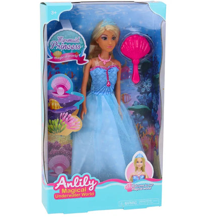Anlily Mermaid Princess – undinėlė princesė su mėlyna suknele