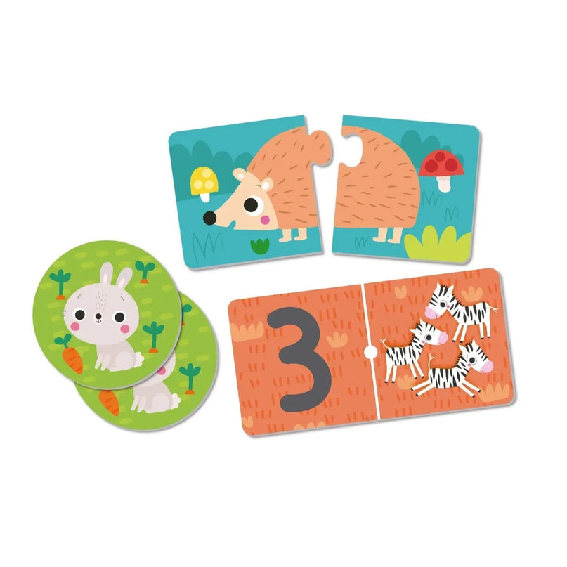 APLI Kids 3 žaidimai: Gyvūnai – dėlionė, domino, atmintis
