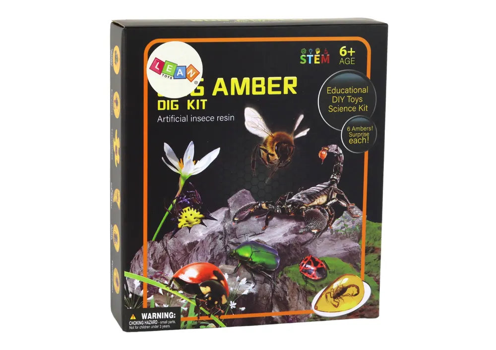 Archeologinis kasinėjimų rinkinys vaikams su vabzdžiais gintare